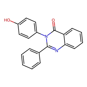 4(3H)-Quinazolinone, 3-(4-hydroxyphenyl)-2-phenyl- structure