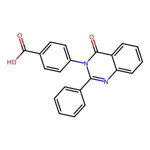 Benzoic acid, 4-(4-oxo-2-phenyl-3(4H)-quinazolinyl)- structure