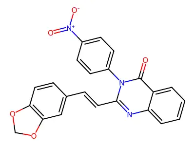 2-[(E)-2-(1,3-benzodioxol-5-yl)ethenyl]-3-(4-nitrophenyl)quinazolin-4-one structure