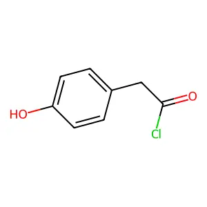 Benzeneacetyl chloride, 4-hydroxy- structure