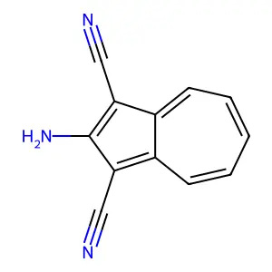 2-Aminoazulene-1,3-dicarbonitrile structure