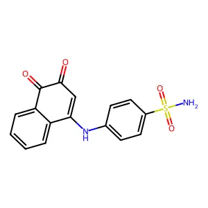 4-[(3,4-Dioxo-3,4-dihydro-1-naphthalenyl)amino]benzenesulfonamide structure