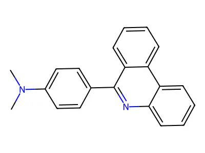 Benzenamine, N,N-dimethyl-4-(6-phenanthridinyl)- structure