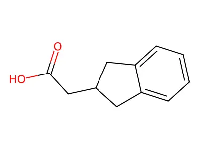 2-(2,3-dihydro-1H-inden-2-yl)acetic Acid structure