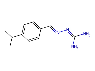 Amino(2-(4-Isopropylbenzylidene)Hydrazinyl)Methaniminium Chloride structure