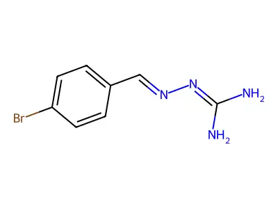 2-[(4-Bromophenyl)methylideneamino]guanidine structure