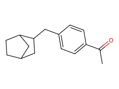 1-{4-[(Bicyclo[2.2.1]heptan-2-yl)methyl]phenyl}ethan-1-one structure
