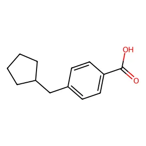 对(环戊基甲基)苯甲酸 structure