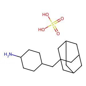 4-(1-Adamantylmethyl)cyclohexan-1-amine; sulfuric acid structure