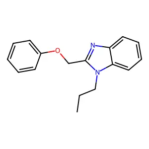2-(phenoxymethyl)-1-propyl-1H-benzimidazole structure