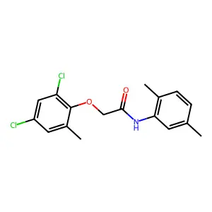 2-(2,4-dichloro-6-methylphenoxy)-N-(2,5-dimethylphenyl)acetamide structure