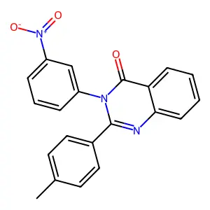 2-(4-Methylphenyl)-3-(3-nitrophenyl)quinazolin-4-one structure