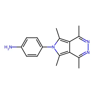 4-(1,4,5,7-Tetramethylpyrrolo[3,4-d]pyridazin-6-yl)aniline structure