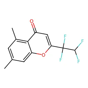 5,7-dimethyl-2-(1,1,2,2-tetrafluoroethyl)-4H-chromen-4-one structure