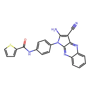 C22H14N6OS structure