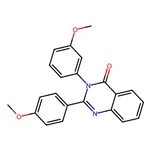 3-(3-Methoxyphenyl)-2-(4-methoxyphenyl)quinazolin-4-one structure