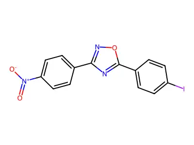 5-(4-Iodophenyl)-3-(4-nitrophenyl)-1,2,4-oxadiazole structure
