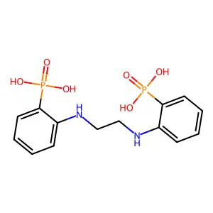 [2-[2-(2-Phosphonoanilino)ethylamino]phenyl]phosphonic acid structure