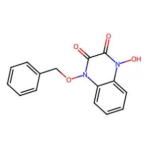 1-Hydroxy-4-phenylmethoxyquinoxaline-2,3-dione structure