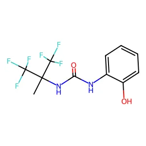 1-(1,1,1,3,3,3-Hexafluoro-2-methylpropan-2-yl)-3-(2-hydroxyphenyl)urea structure
