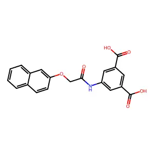 5-(2-(Naphthalen-2-yloxy)acetamido)isophthalic acid structure