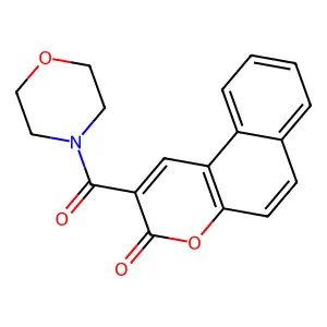 2-(Morpholine-4-carbonyl)benzo[f]chromen-3-one structure