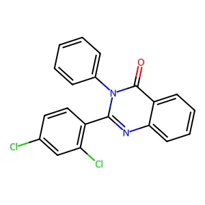 2-(2,4-Dichlorophenyl)-3-phenylquinazolin-4-one structure
