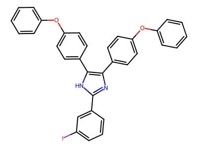 2-(3-iodophenyl)-4,5-bis(4-phenoxyphenyl)-1H-imidazole structure