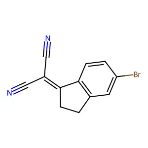 2-(5-Bromo-2,3-dihydro-1H-inden-1-ylidene)malononitrile structure