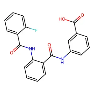 3-[[2-[(2-fluorobenzoyl)amino]benzoyl]amino]benzoic Acid structure
