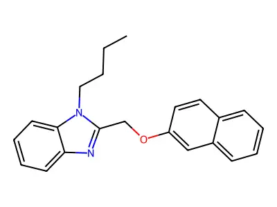 1-Butyl-2-(naphthalen-2-yloxymethyl)benzimidazole structure