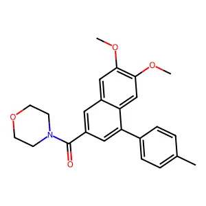 [6,7-Dimethoxy-4-(4-methylphenyl)naphthalen-2-yl]-morpholin-4-ylmethanone structure