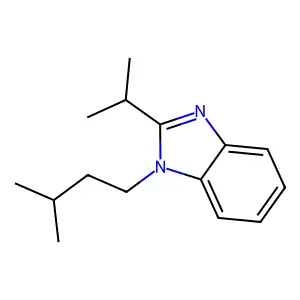 1-(3-Methylbutyl)-2-propan-2-ylbenzimidazole structure