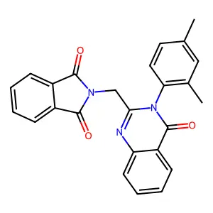 2-[[3-(2,4-Dimethylphenyl)-4-oxoquinazolin-2-yl]methyl]isoindole-1,3-dione structure