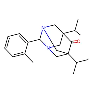 5,7-Diisopropyl-2-(o-tolyl)-1,3-diazaadamantan-6-one structure