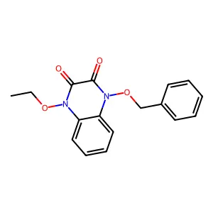 1-Ethoxy-4-phenylmethoxyquinoxaline-2,3-dione structure