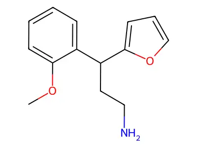 3-(Furan-2-yl)-3-(2-methoxyphenyl)propan-1-amine structure