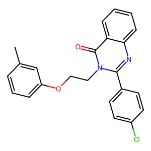 2-(4-Chlorophenyl)-3-[2-(3-methylphenoxy)ethyl]quinazolin-4-one structure