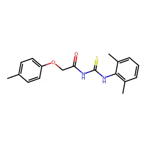 N-[(2,6-dimethylphenyl)carbamothioyl]-2-(4-methylphenoxy)acetamide structure