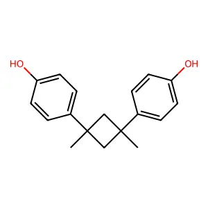 4,4'-(1,3-Dimethylcyclobutane-1,3-diyl)diphenol structure