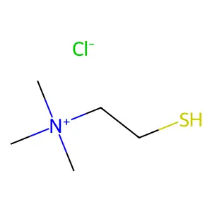 Ethanaminium, 2-mercapto-N,N,N-trimethyl-, chloride (1:1) structure