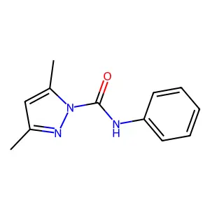 3,5-Dimethyl-pyrazole-1-carboxylic acid phenylamide structure
