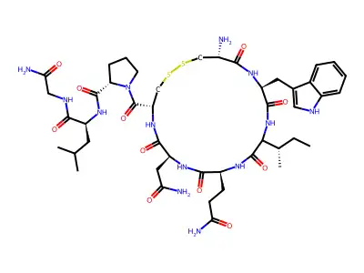 oxytocin, Trp(2)- structure