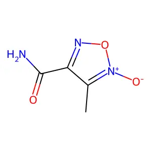 Furazancarboxamide, 4-methyl-, 5-oxide structure