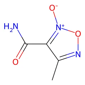 3-甲基呋咱-4-甲酰胺 structure