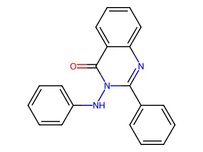 4(3H)-Quinazolinone, 2-phenyl-3-(phenylamino)- structure
