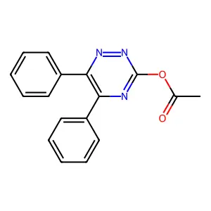 (5,6-Diphenyl-1,2,4-triazin-3-yl) acetate structure
