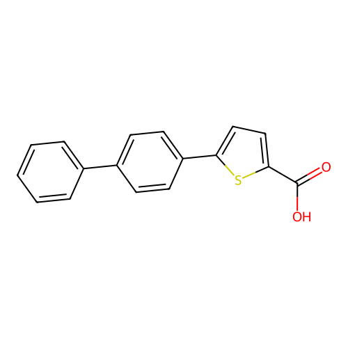 5-(1,1'-Biphenyl-4-yl)thiophene-2-carboxylic acid structure