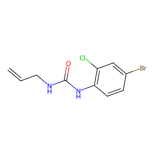 N-allyl-N'-(4-bromo-2-chlorophenyl)urea structure