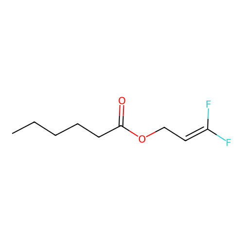 Hexanoic acid, 3,3-difluoroallyl ester structure